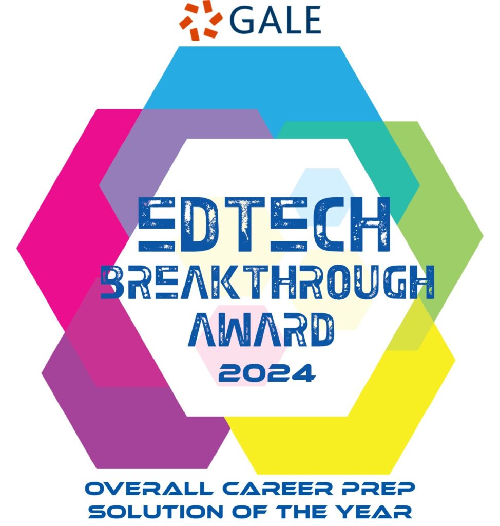 Recognized for Driving Innovation in Career Development and Preparation with Gale Presents: Peterson's Test and Career Prep