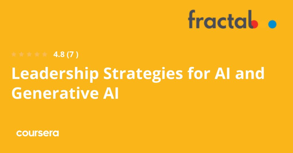 "In the rapidly evolving AI landscape, it is crucial for leaders to not only understand but also effectively leverage generative AI technologies. Our partnership with Coursera aims to provide a robust educational foundation, empowering leaders to drive meaningful AI transformations in their organizations," said Pranay Agrawal, Co-founder & CEO, Fractal.
